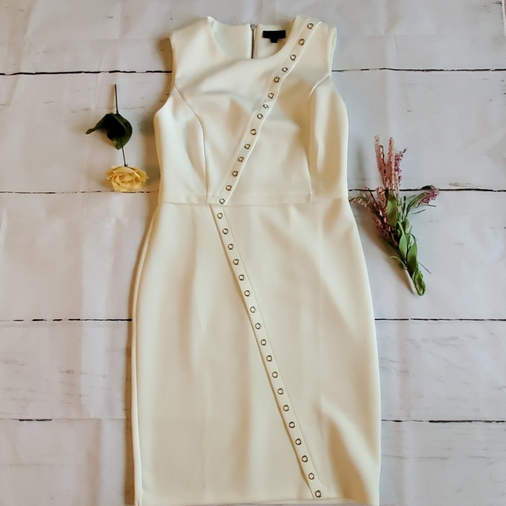 White Grommet Dress